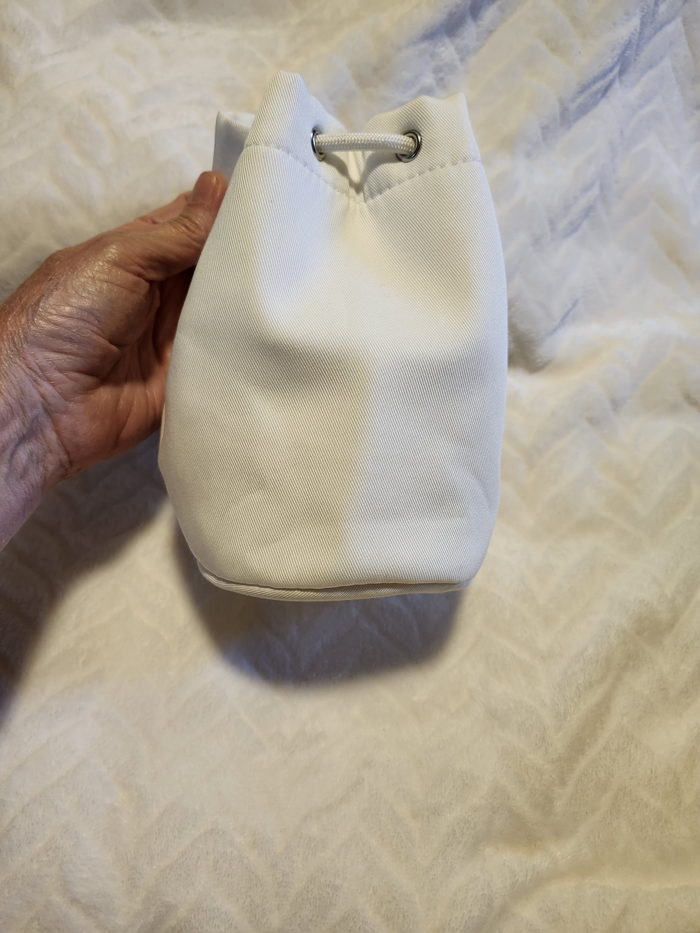 Dior White Drawstring Pouch with Box - Picture 4 of 5